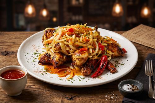 Poulet braisé